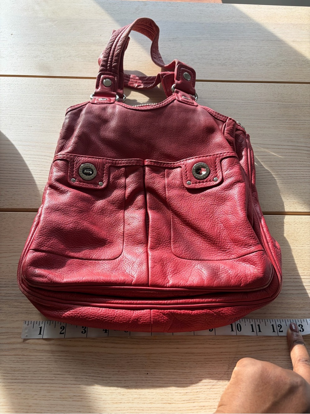 Marc By Marc Jacobs Red Leather Shoulder Bag